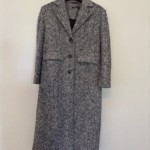 Nasty Gal Monochrome Tweed Coat